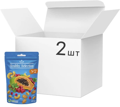 Упаковка смеси орехов и фруктов №2 Winway Healthy Selection 100 г х 2 шт (0.2 кг) (4821912901416_1)