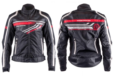 Мотокуртка SCOYCO (текстиль) (size:M, черная, mod:JK37) (O-1869)