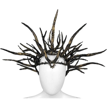 Тіара-корона Відьма SETA Decor 24-528BLK-GL