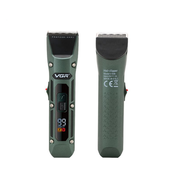 Аккумуляторная машинка для стрижки VGR V-696 Зелёная