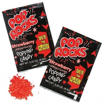 Конфеты шипучки Pop Rocks Клубника 9.5 г