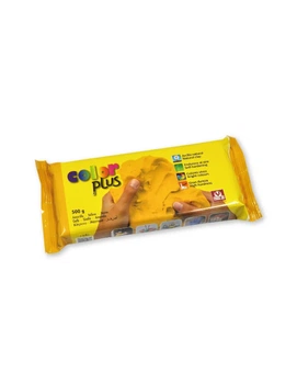Паста для ліплення (глина) самозастигаюча Sio-2 COLOR PLUS жовта 500г. (21 620 002)