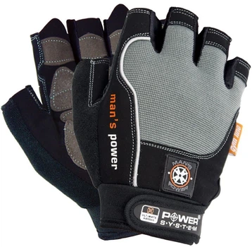 Рукавички для фітнесу Power System Man’s Power PS-2580 S Black-grey (PS-2580_S_Black-grey)