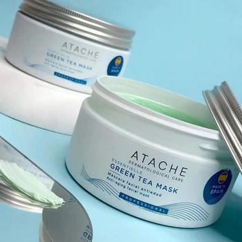 Восстанавливающая успокаивающая маска Atache Essentielle Reafirming Mask Green Tea 200 мл