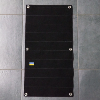 Велкро панель 30*50см - черная, для шевронов, патчей, для коллекции