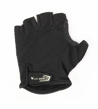 Велорукавиці West Biking з короткими пальцями ХХL Black (G0001092)