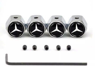 Колпачки золотник Mercedes-Benz ниппель с логотипом 4шт