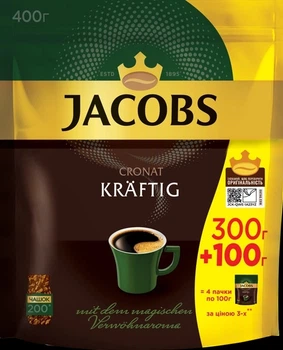 Кава розчинна Jacobs Cronat Kraftig 400 гр