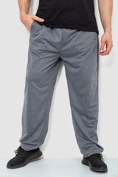 Спорт штани чоловічі, колір сірий, 244R10018, 4XL