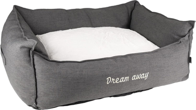 Лежак для собак Flamingo Basket Dream Away S 50 x 40 x 20 см Grey (5400585115444)