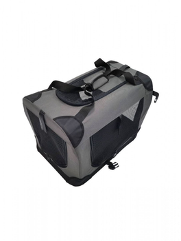 Klatka transportowa dla psów LS Petproducts S 7 kg 60 x 42 x 42 cm Grey (7000241012346)