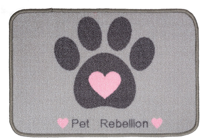 Podkładki pod miski Pet Rebellion Absorbent Food Mat Paw heart 40 x 60 cm (6223002561995)