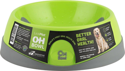 Миска для собак LickiMat Dog Bowl Oral Hygiene Bowl M 22 x 7.2 см 500 мл Green (9349785000012)