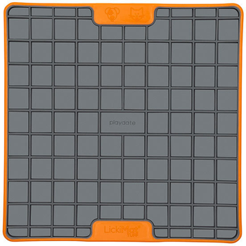 Mata na smakołyki dla psów LickiMat Dog lick mat Playdate Tuff 20 cm Orange (9349785000401)