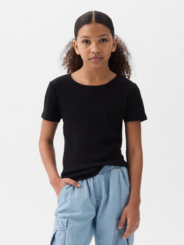 Koszulka dziecięca dziewczęca GAP 871129-08 125-135 cm Czarna (1200132809000)