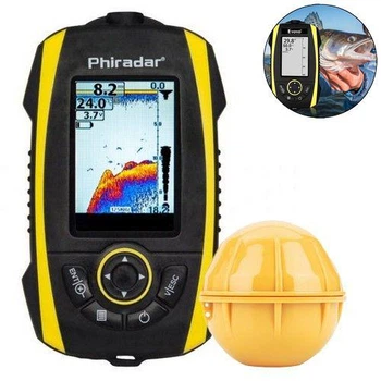 Эхолот для рыбалки Phiradar FF288W. Беспроводной. 1-о луч. Обзор 90°. Локация 45м. Цвет.