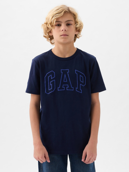 Koszulka młodzieżowa chłopięca GAP 885753-03 145-152 cm Ciemnogranatowa (1200132816756)