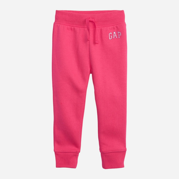 Sportowe spodnie joggery dziecięce dziewczęce GAP 688170-02 99-107 cm Różowe (1200002933927)