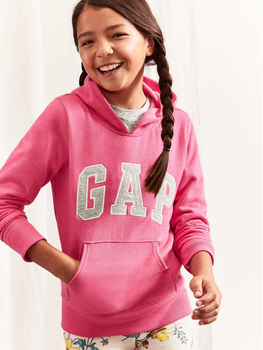 Bluza z kapturem dla dziewczynki GAP 620403-00 134-137 cm Różowa (1200051959596)