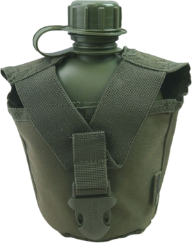 Фляга тактическая Kombat UK Tactical Water Bottle 950 мл Оливковая (kb-twbt-olgr)