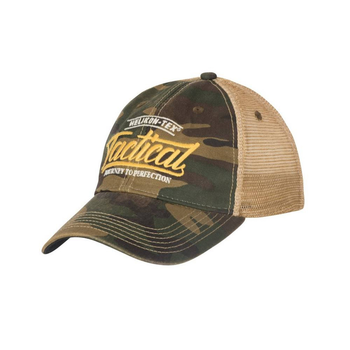 Бейсболка тактична Helikon-tex Із сіткою One size Хакі, Камуфляж TRUCKER CAP WOODLAND/KHAKI (CZ-TTC-DW-0313A)