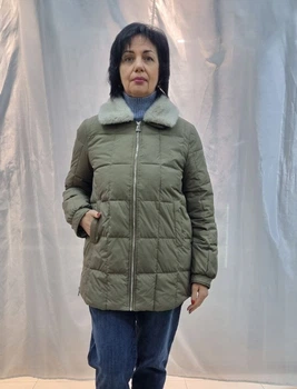 Женская демисезонная куртка Max Mara (Vivilona) 2531 Оливковый, M