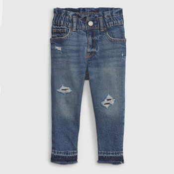 Дитячі джинси-мом для дівчинки GAP 780122-00 107-115 см Сині (1200115503871)