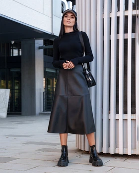Стильна спідниця Jadone Fashion Арна XXL чорна