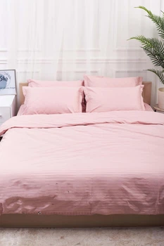 Комплект постільної білизни Moon&Star Satin Stripe «Stripe Pink» King Size 220x240 наволочки 2х40х60 (MS-820003605)