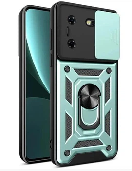 Чохол Camshield з кільцем-підставкою на Tecno Pova 5 (green)