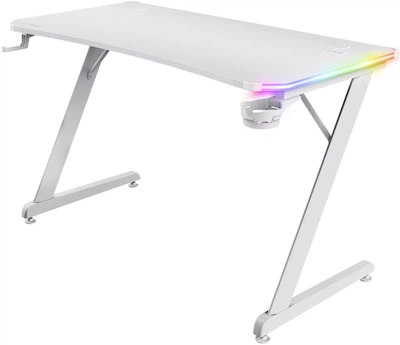 Компьютерный стол Trust GXT709W Luminus RGB Белый (TR25328)