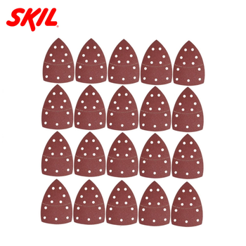Набір трикутних шліфувальних аркушів Skil 150x150x100 мм P60/P120 20 шт. (2610Z06730)