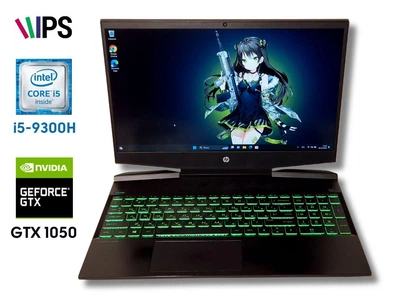 Ноутбук игровой б/у HP Gaming 15 IPS i5-9300H 4.1ГГц 8/256 SSD + 1Тб GTX 1050