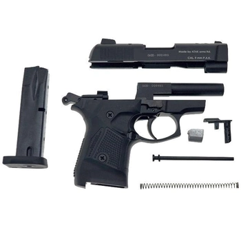 Стартовый пистолет Stalker 2914 UK Black, Сигнальный пистолет под холостой патрон 9мм, Шумовой