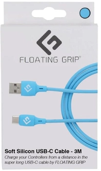 Kabel Floating Grip USB Type-C - USB Type-A 3 m Blue (5713474047109)