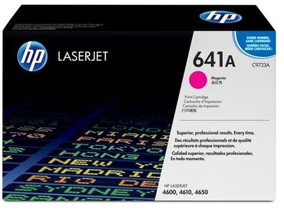 Тонер HP 641A C9723A кольоровий лазерний Magenta 9 000 сторінок (C9723A)