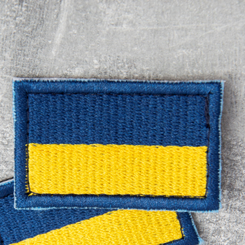 Шеврон нашивка IDEIA на липучке Флаг Украины вышитый патч 3.5х5.3 см (2200004281650)