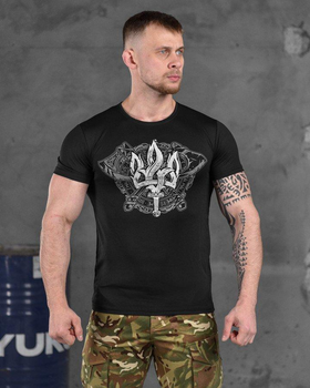 Тактическая потоотводящая футболка Odin black coat of arms ВТ6861 L