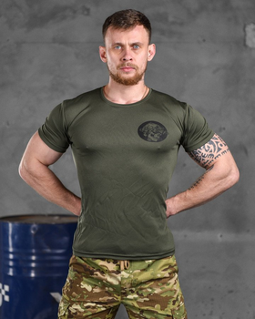 Тактическая потоотводящая футболка odin diva oliva XXL