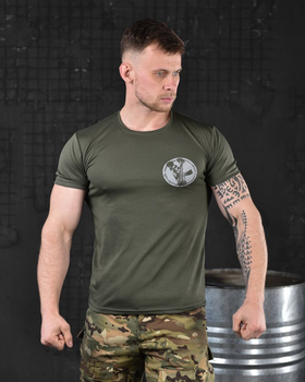 Тактическая потоотводящая футболка odin dzen олива XXL
