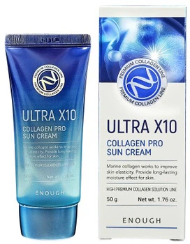 Солнцезащитный крем для лица Enough Ultra X10 Collagen Pro Sun Cream 50 г (8809726960399)