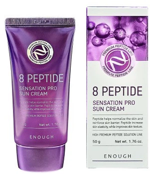 Солнцезащитный крем для лица Enough 8 Peptide Sensation Pro Sun Cream Пептиды 50 г (8809726960375)