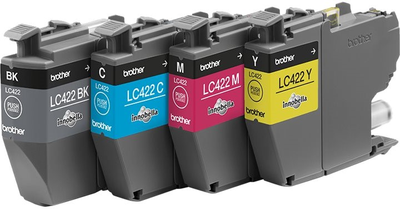 Zestaw tuszy Brother LC422VAL Ink Cartridge Multipack 4 x 550 stron (LC422VAL)