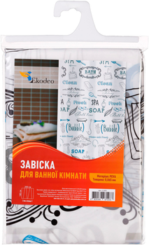 Шторка - фіранка для ванної кімнати EKODEO L505 180х200 см