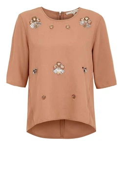 Блузка жіноча Uttam Boutique бежева, розмір M (STK002297-04)