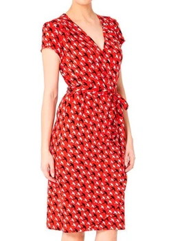 Красное миди платье Uttam Boutique M Stk002274