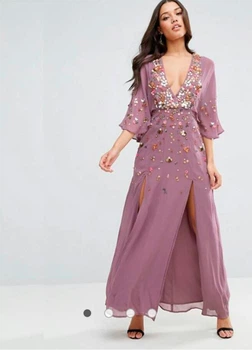 Шифоновое макси платье Asos XXL Stk002088