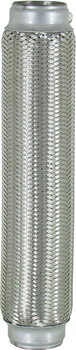 Гофра глушителя 50х350мм. 3-х слойная (CarLine) (длинный фланец) CL 50х350