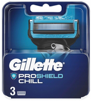 Змінні картриджі для бритви Gillette Fusion ProShield Chill 3 шт (7702018560707)