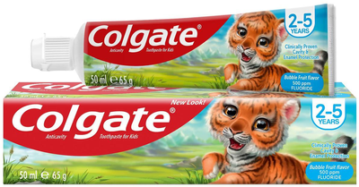 Pasta do zębów dla dzieci Colgate BubbleFruit 2-5 lat 50 ml (6920354812866)